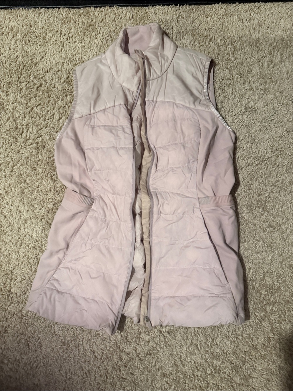 lululemon athletica Pale Pink Quilted Vest